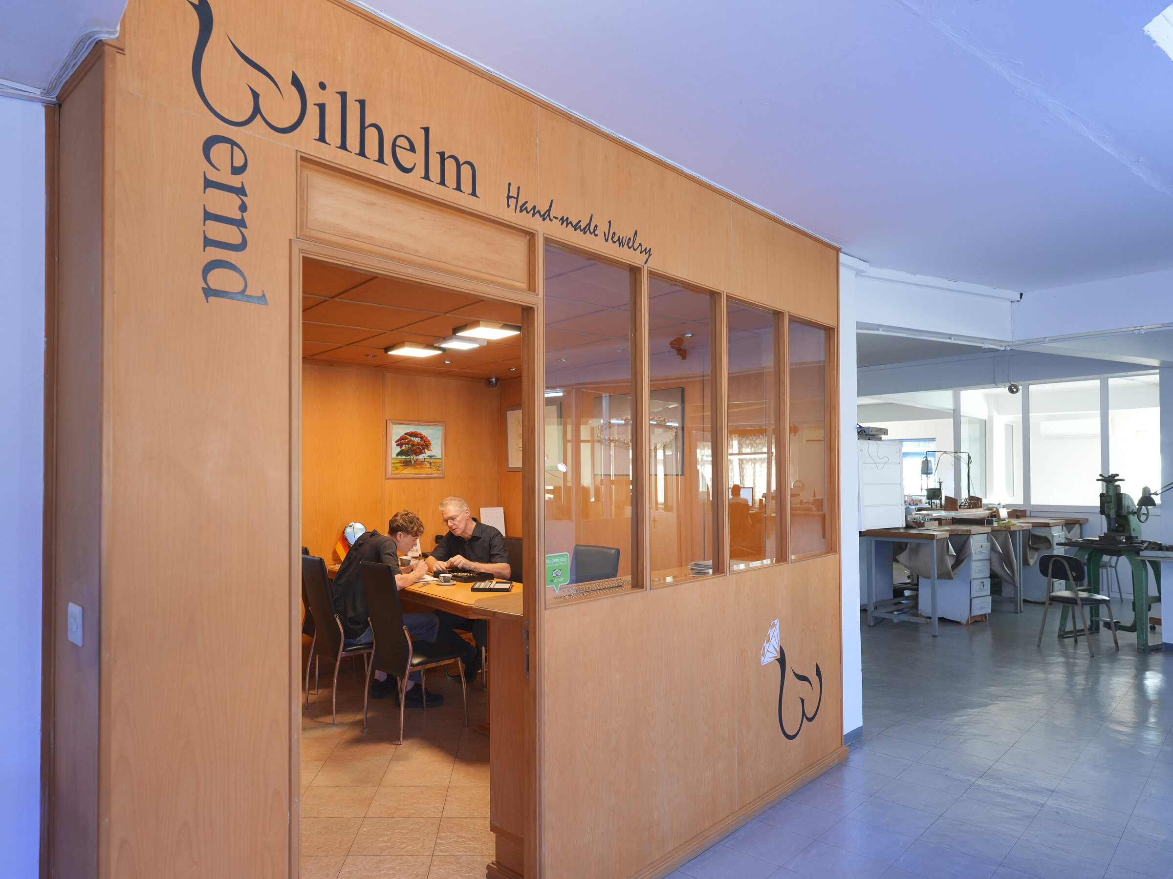Der Showroom von Bernd Wilhelm